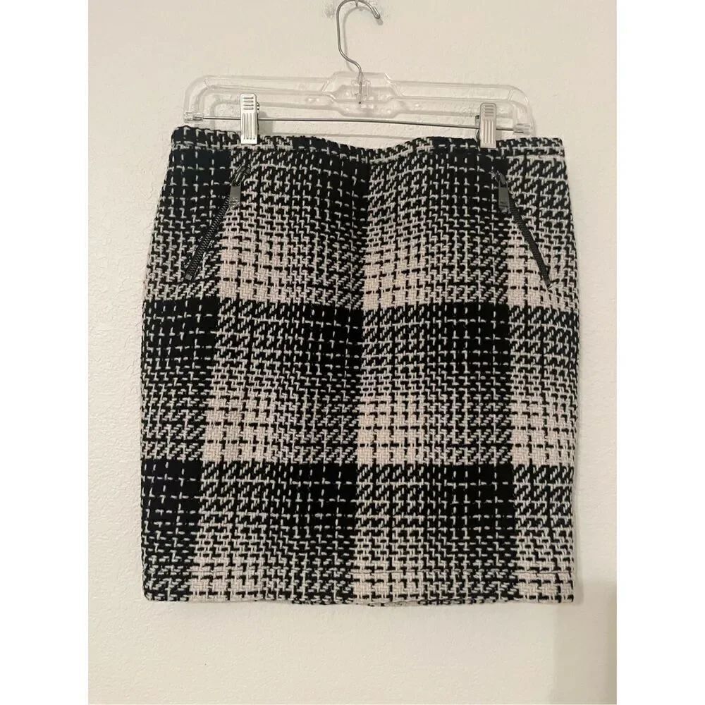 Haute Hippie Black Swan Wool Skirt NEW NWT